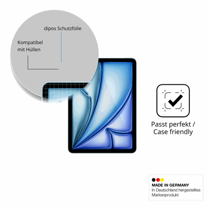2x Screen Protector for Apple iPad Air M4 11 Zoll 2026 Protection Crystal Clear