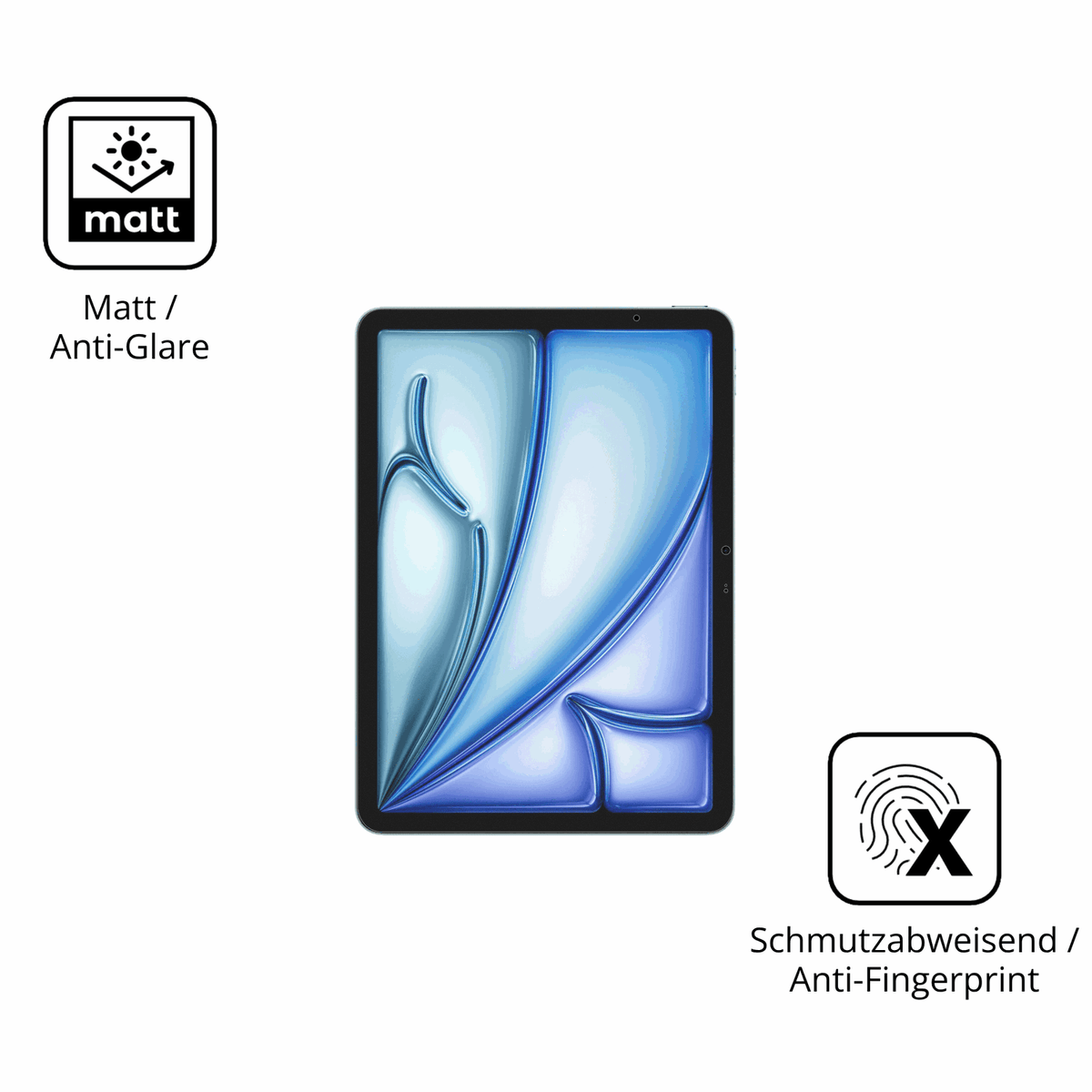 2x Screen Protector for Apple iPad Air M4 13 Zoll 2026 matte Flexible Glass 9H