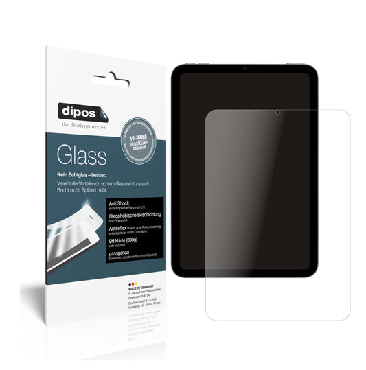 Matte Displayschutzfolie von dipos passend für Apple iPad mini 6, 9H kratzfest und blasenfrei montiert