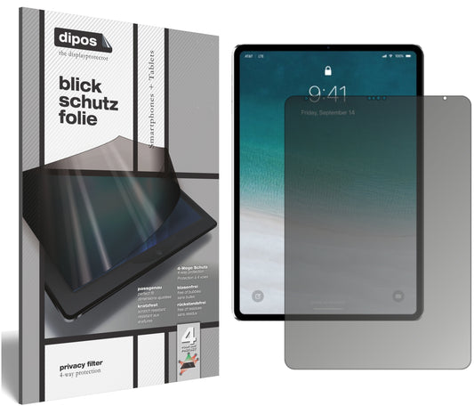 Blickschutzfolie für Apple iPad Pro 11 Zoll LTE (2020) matt Schutzfolie Privacy