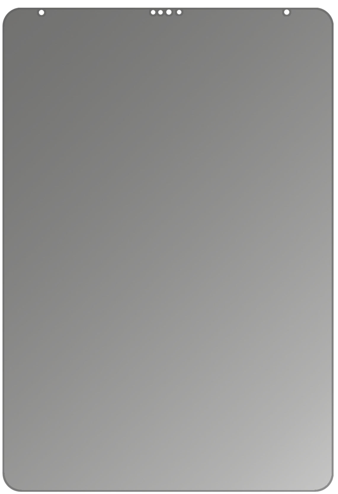 Blickschutzfolie für Apple iPad Pro 11 Zoll LTE (2020) matt Schutzfolie Privacy