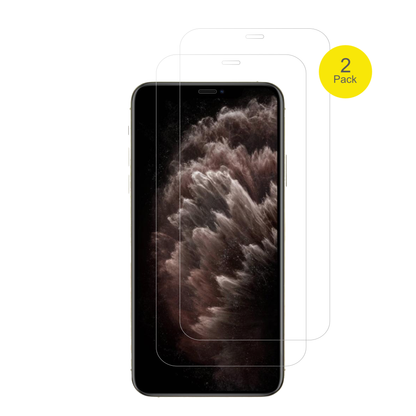 AppleiPhone 11 Pro mit aufgebrachter dipos Displayschutzfolie, glasklare Darstellung ohne Einschränkungen