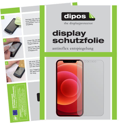 5x Screen Protector for Apple iPhone 12 Pro Max Protection Anti Glare dipos