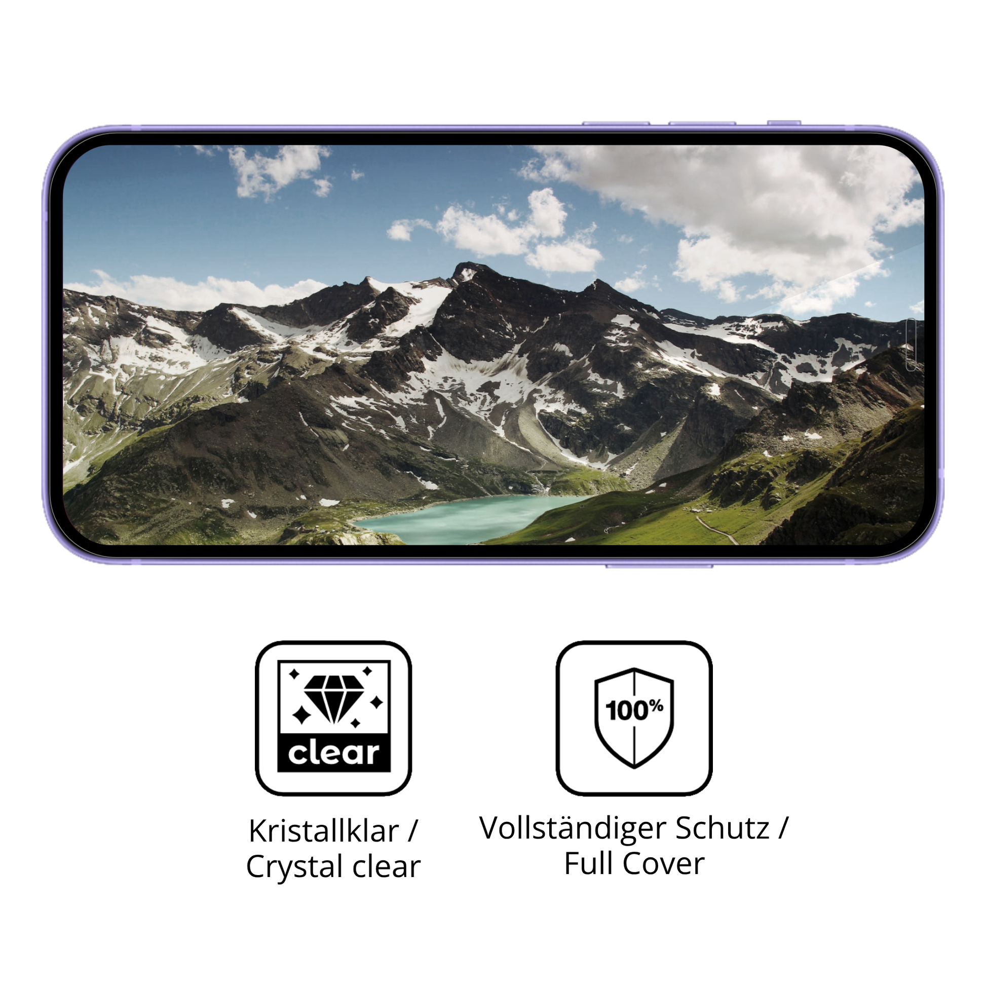 Dünne und klare Folie passend zugeschnitten für Apple iPhone 12 Pro