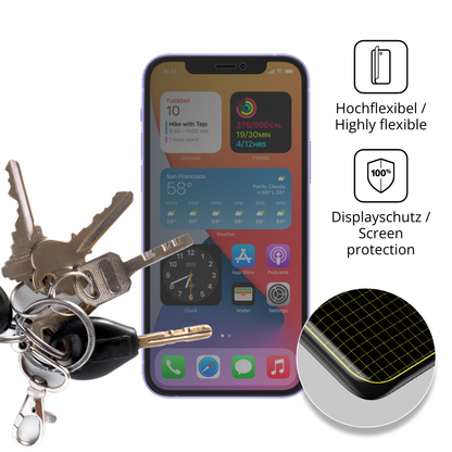 dipos Displayschutz für Apple iPhone 12 Pro Max, mit Blickschutzfilter und perfekter Passform auch für die Rundungen
