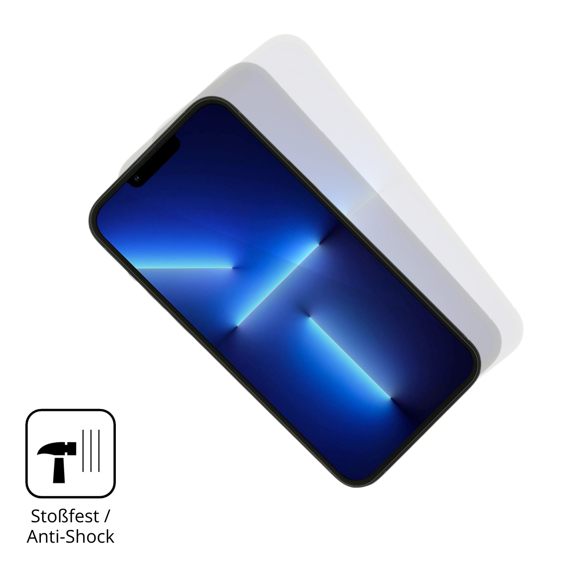 Schutz gegen Kratzer auf dem Apple iPhone 13 Pro Glas durch Schlüssel oder Ähnliches