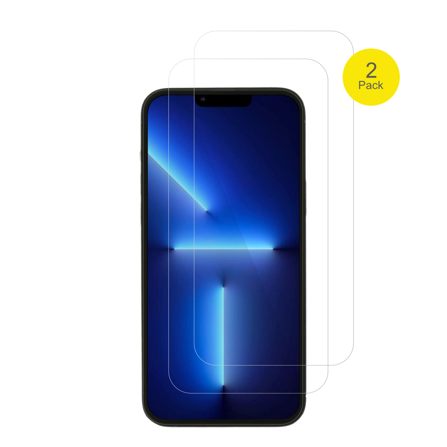 AppleiPhone 13 Pro Max mit aufgebrachter dipos Displayschutzfolie, glasklare Darstellung ohne Einschränkungen