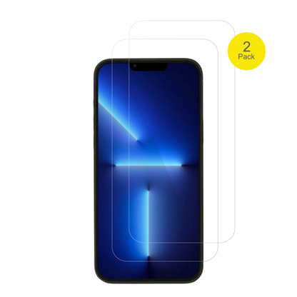 AppleiPhone 13 Pro Max mit aufgebrachter dipos Displayschutzfolie, glasklare Darstellung ohne Einschränkungen