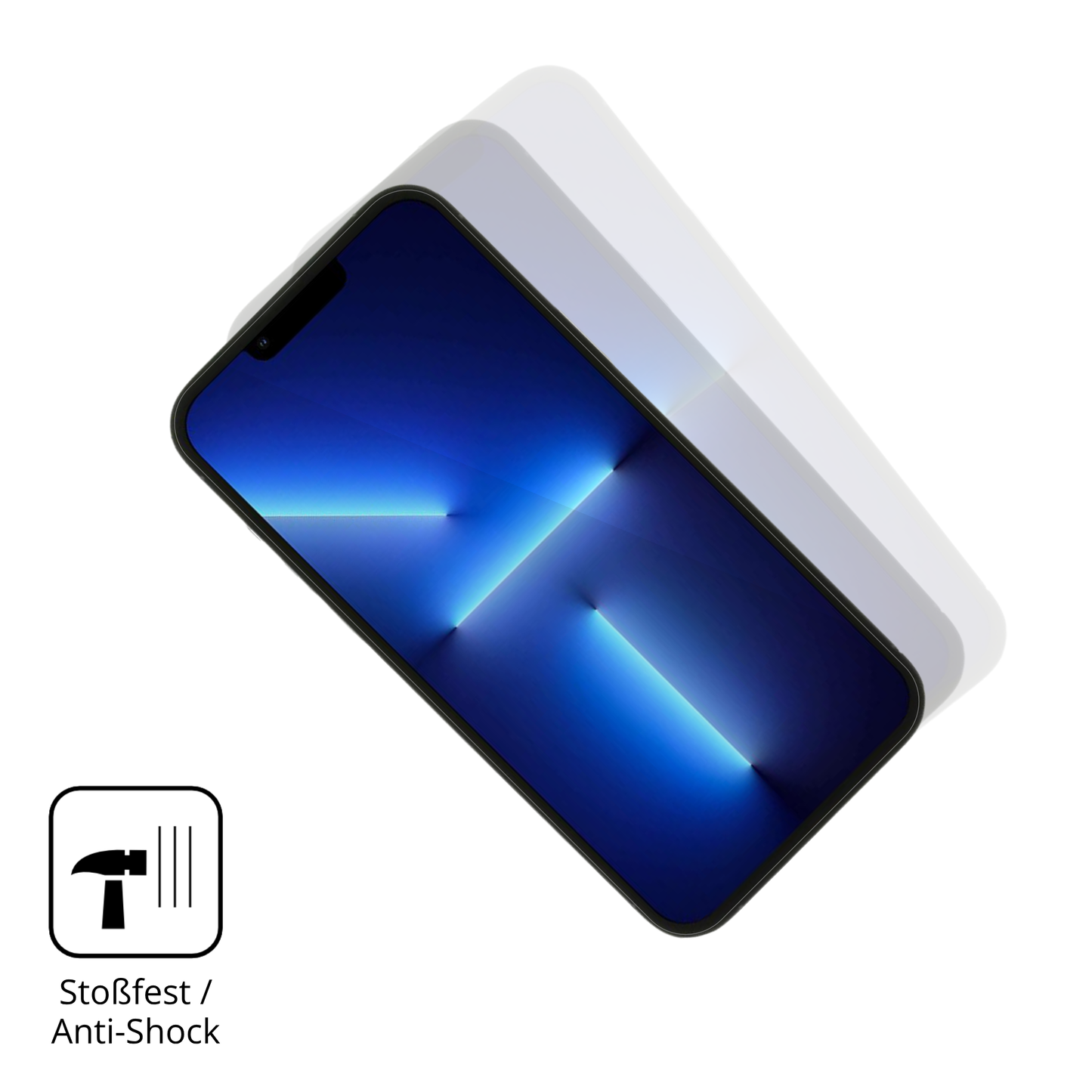 Schutz gegen Kratzer auf dem Apple iPhone 14 Glas durch Schlüssel oder Ähnliches