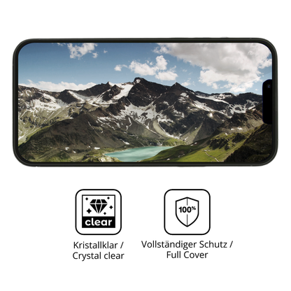 Dünne und klare Folie passend zugeschnitten für Apple iPhone 13 Pro