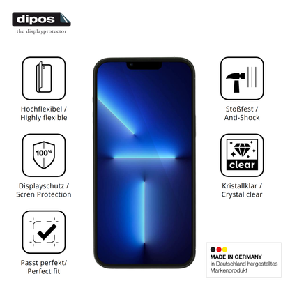 2x 3D Full Cover Schutzfolie für Apple iPhone 15