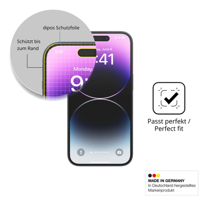 Besonders flexibler Displayschutz mit Anti-Shock-Schicht im Materialmix