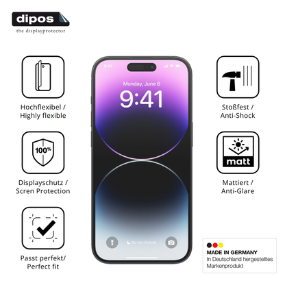 Displayschutz hergestellt in Deutschland, höchste Qualität made in Germany