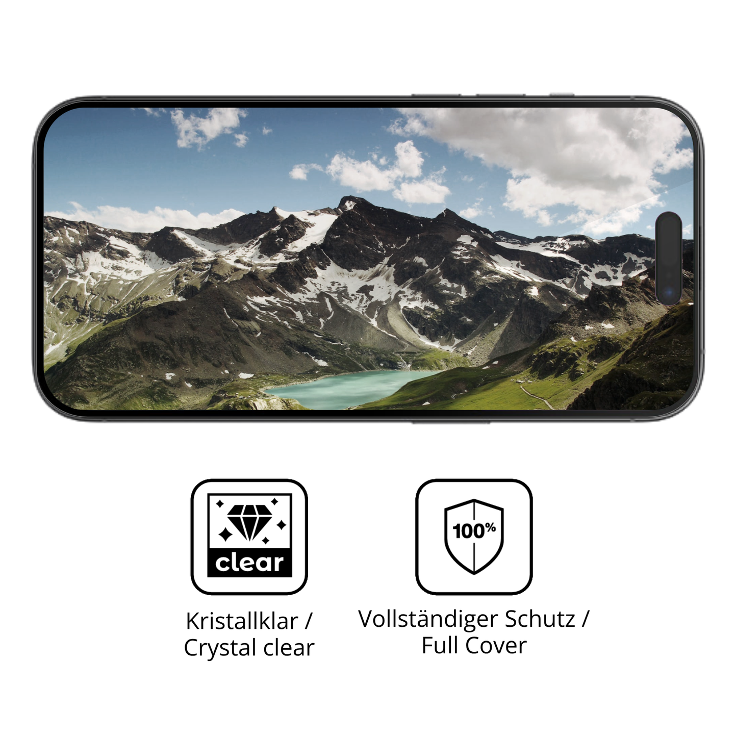 Dünne und klare Folie passend zugeschnitten für Apple iPhone 14 Pro Max