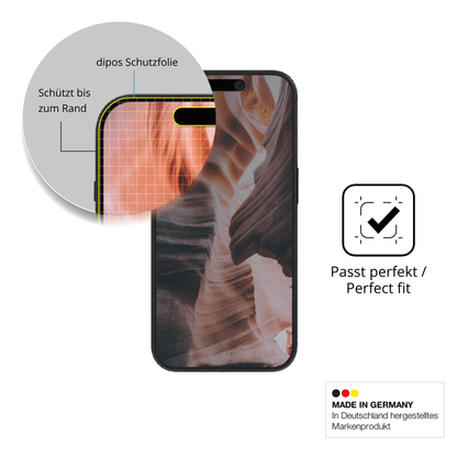 Schutz gegen Kratzer auf dem Apple iPhone 15 Pro Max Glas durch Schlüssel, Stöße gegen die Tischkante oder Stürze