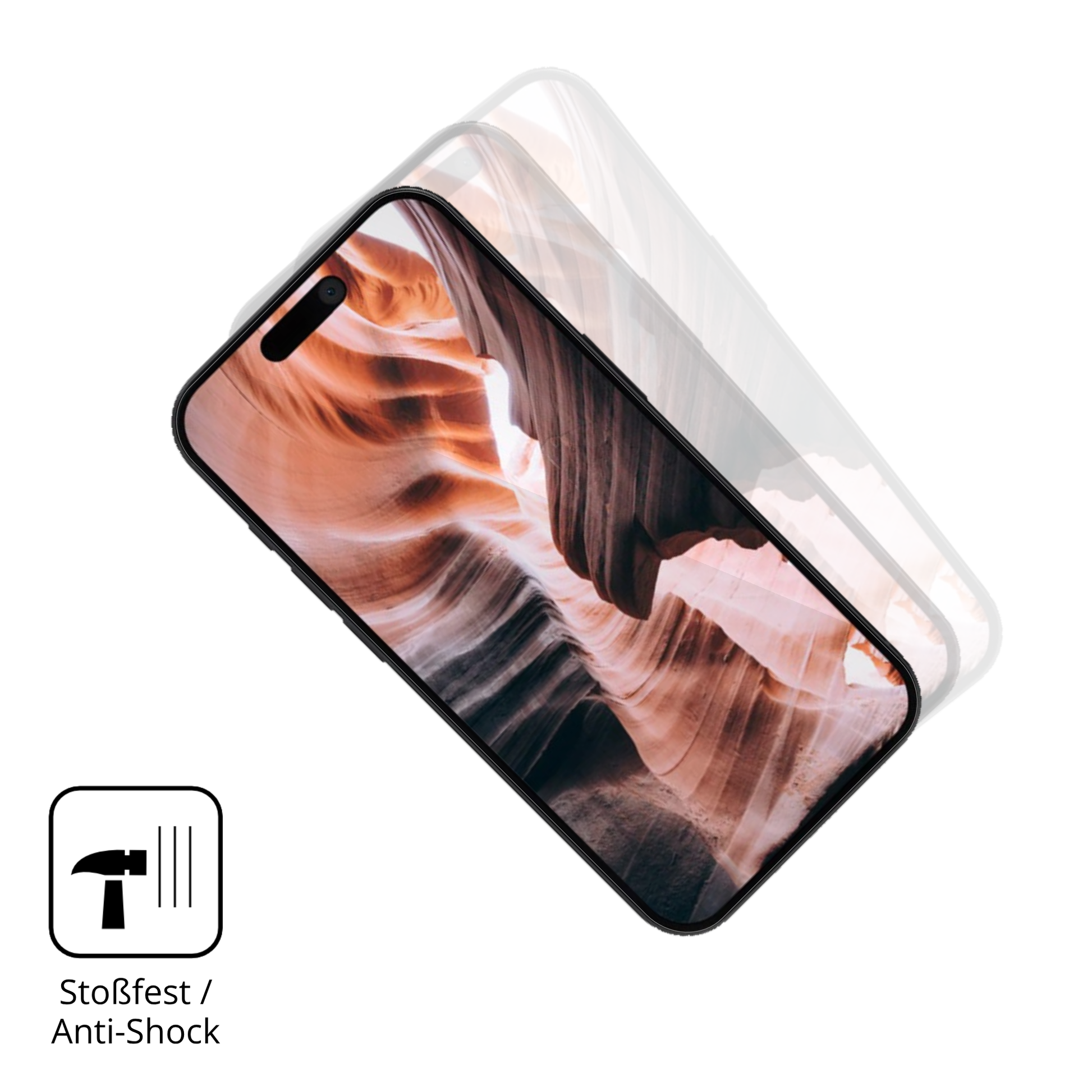 Schutz gegen Kratzer auf dem Apple iPhone 15 Pro Glas durch Schlüssel oder Ähnliches