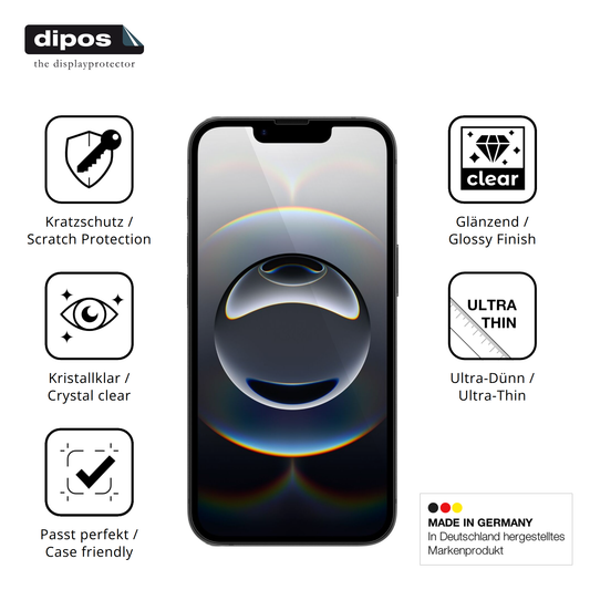 Displayschutz hergestellt in Deutschland, höchste Qualität made in Germany