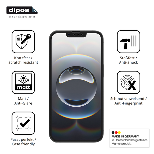 Displayschutz hergestellt in Deutschland, höchste Qualität made in Germany