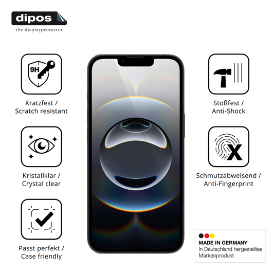 Displayschutz hergestellt in Deutschland, höchste Qualität made in Germany