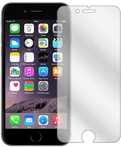 AppleiPhone 6 / 6S / 7 mit aufgebrachter dipos Displayschutzfolie, glasklare Darstellung ohne Einschränkungen