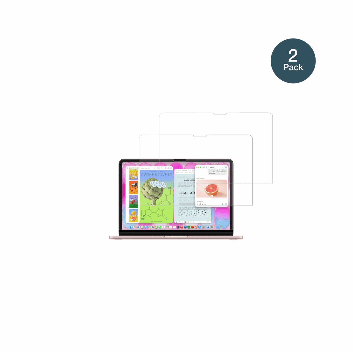 2x Screen Protector for Apple MacBook Neo 13 Zoll 2026 matte Flexible Glass 9H 