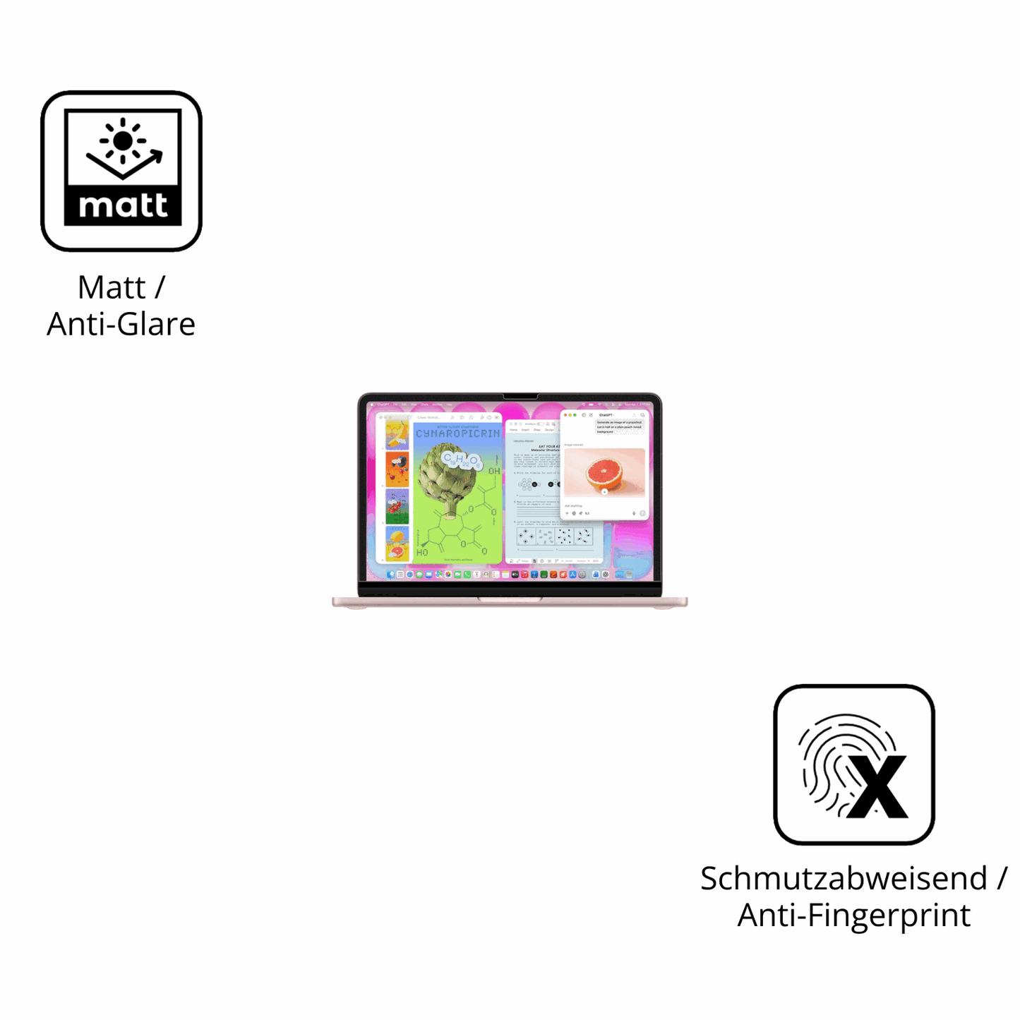 2x Screen Protector for Apple MacBook Neo 13 Zoll 2026 matte Flexible Glass 9H 