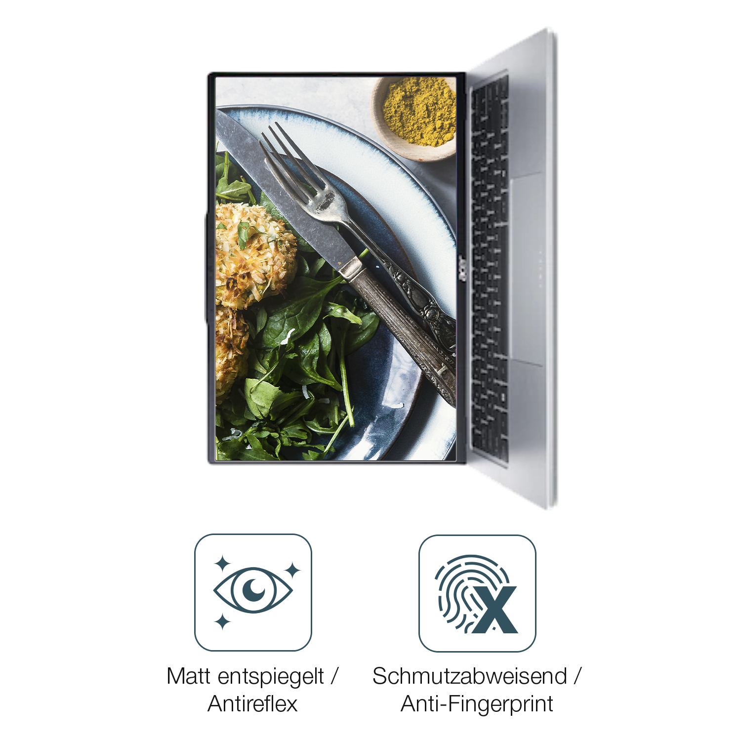 9H Hartbeschichtete, flexible Folie passend zugeschnitten für Acer Swift Go 14 Zoll OLED