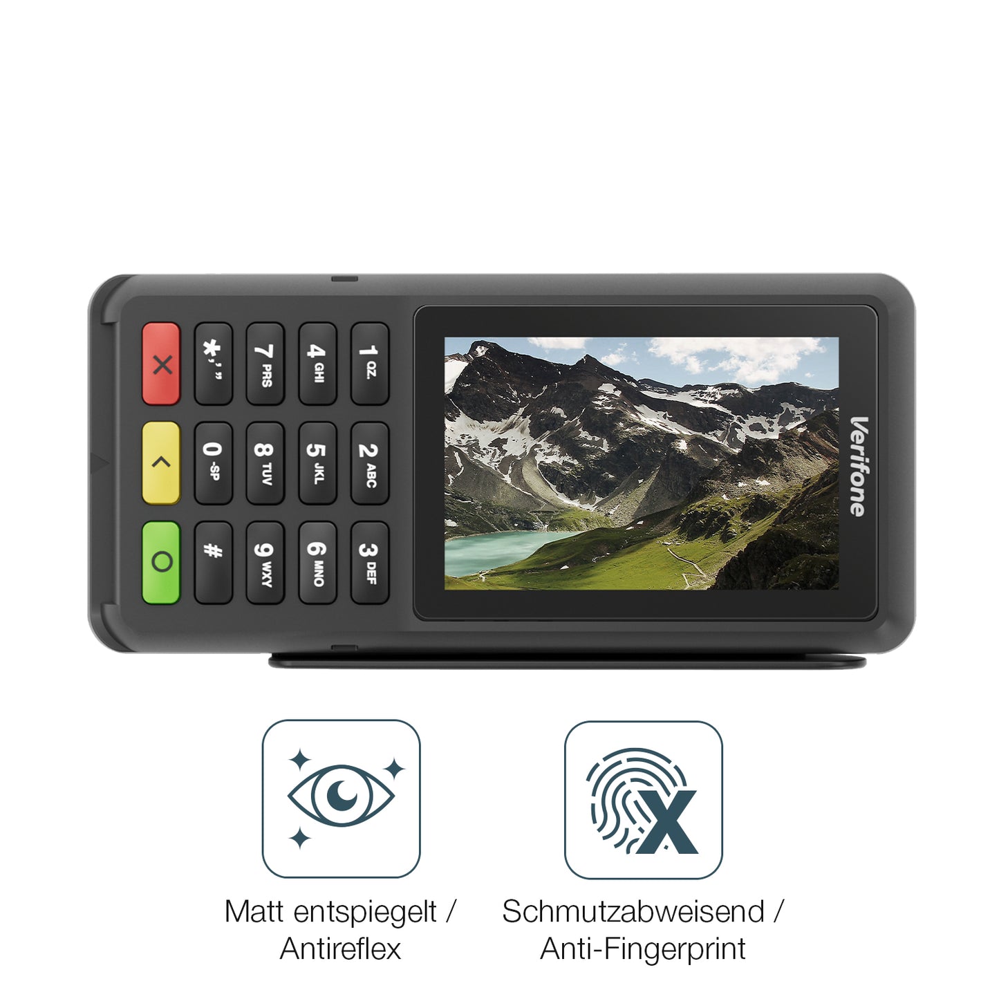 9H Hartbeschichtete, flexible Folie passend zugeschnitten für Adyen P400 Plus
