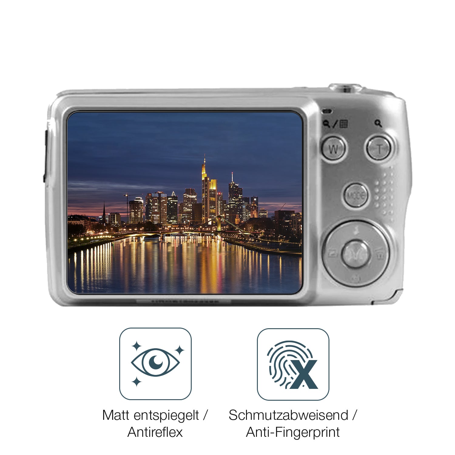9H Hartbeschichtete, flexible Folie passend zugeschnitten für Agfa Photo Realishot DC8200
