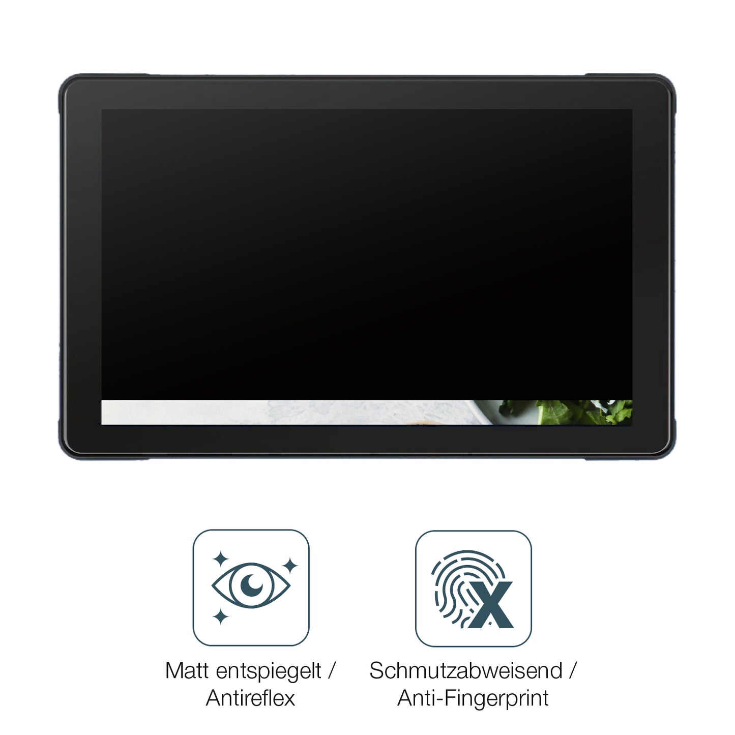 9H Hartbeschichtete, flexible Folie passend zugeschnitten für Airpuxem Motorrad Carplay 7 Zoll