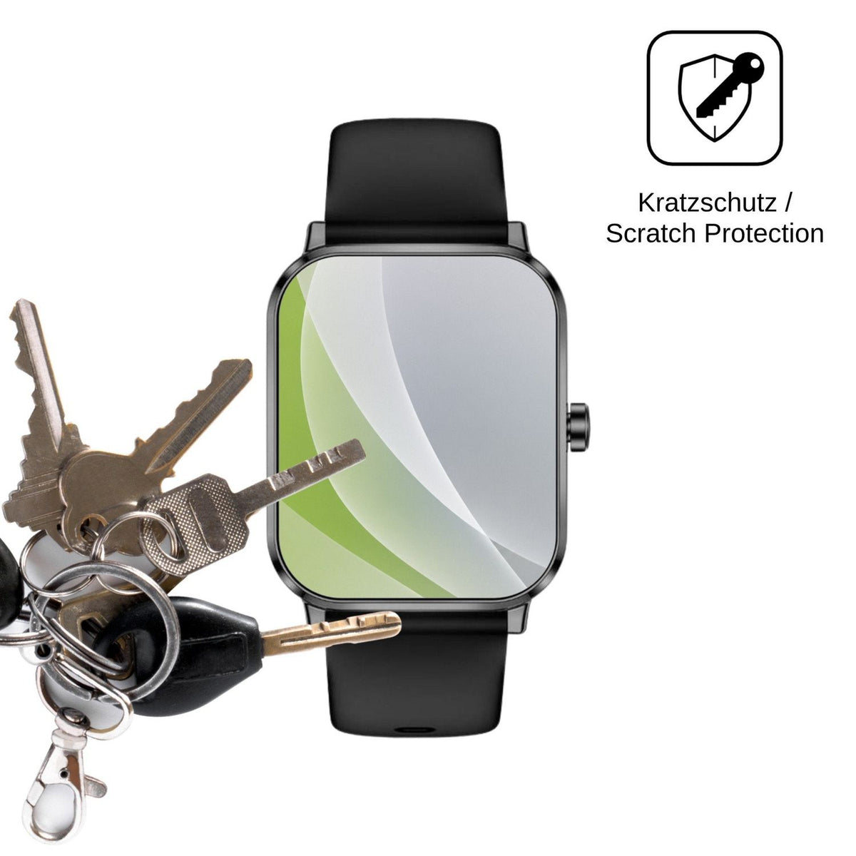 6x Screen Protector for Beafon Smartwatch 103 Protection Anti Glare dipos