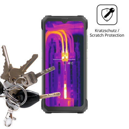 Schutz gegen Kratzer auf dem Blackview BL8800 Pro Glas durch Schlüssel oder Ähnliches