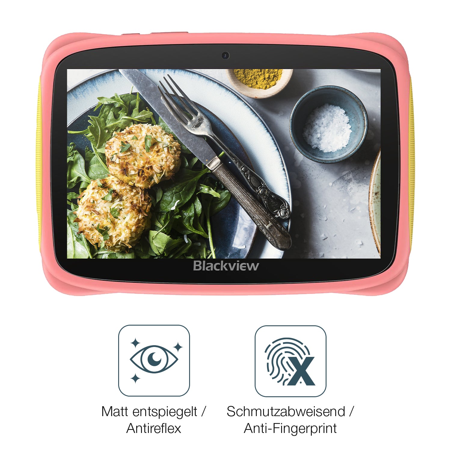9H Hartbeschichtete, flexible Folie passend zugeschnitten für Blackview Tab 3 Kids 7 Zoll