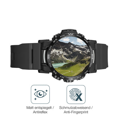 9H Hartbeschichtete, flexible Folie passend zugeschnitten für Casio PRW-35Y-1B