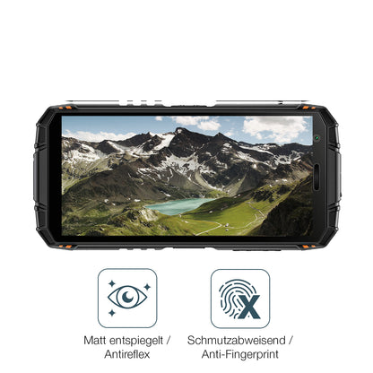 9H Hartbeschichtete, flexible Folie passend zugeschnitten für Doogee Fire 3 Pro Mini Outdoor