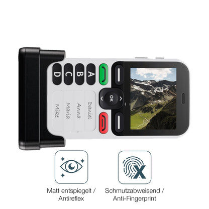Schutz gegen Kratzer auf dem Doro Leva X10 Glas durch Schlüssel oder Ähnliches