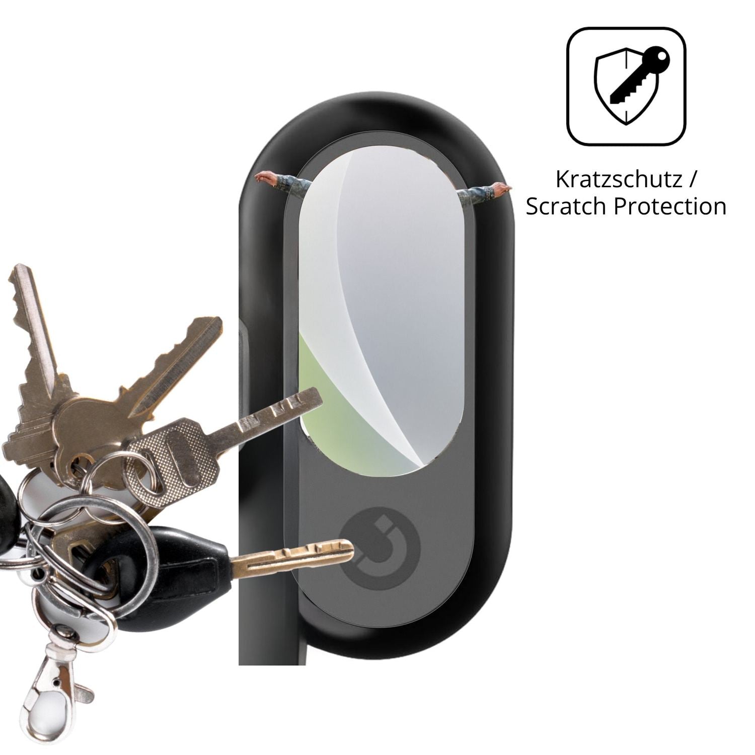 Schutz gegen Kratzer auf dem fceoul M100 Mini Glas durch Schlüssel oder Ähnliches