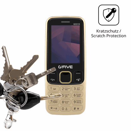 Schutz gegen Kratzer auf dem GFive G3310 New Glas durch Schlüssel oder Ähnliches