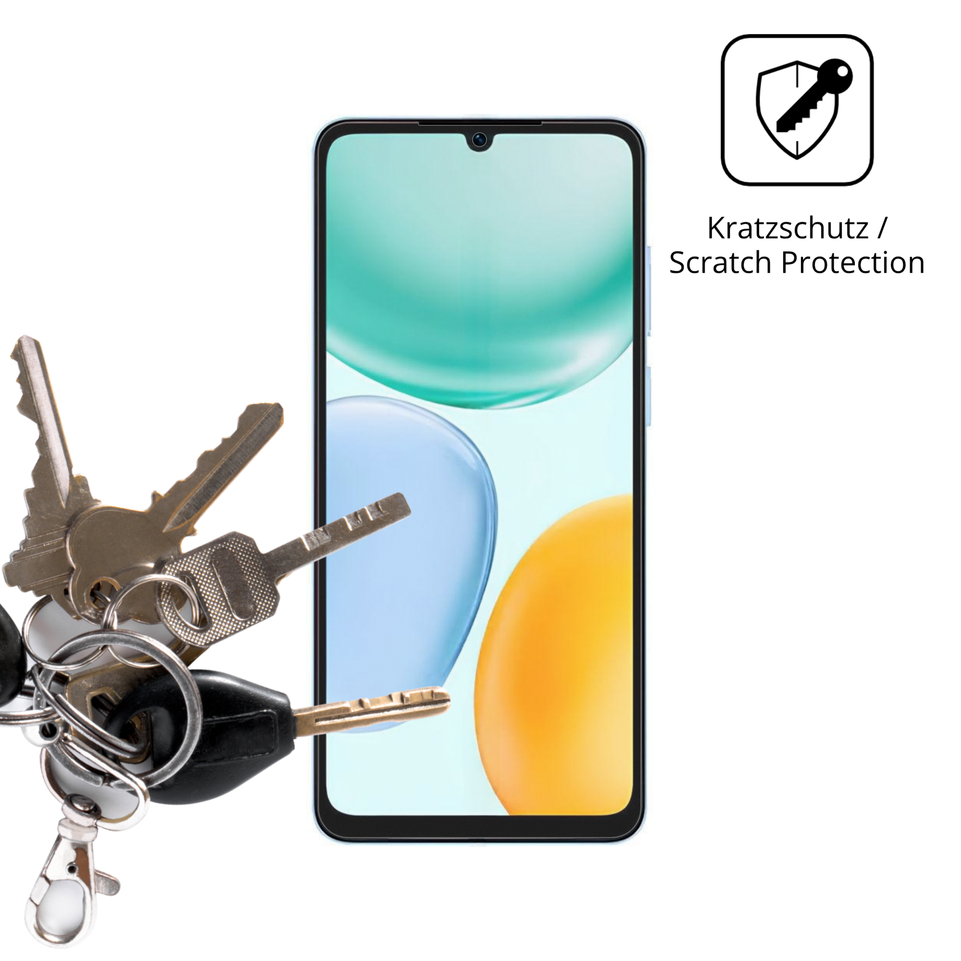 Schutz gegen Kratzer auf dem Honor X5d Glas durch Schlüssel oder Ähnliches