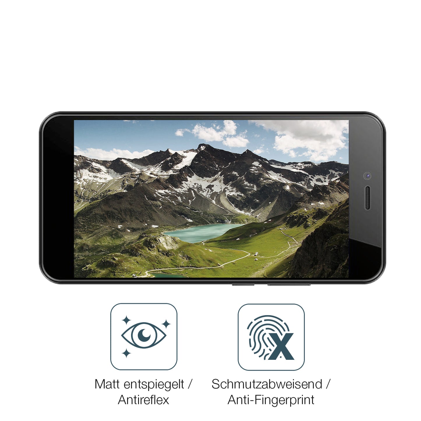9H Hartbeschichtete, flexible Folie passend zugeschnitten für HTC Wildfire E5 Life