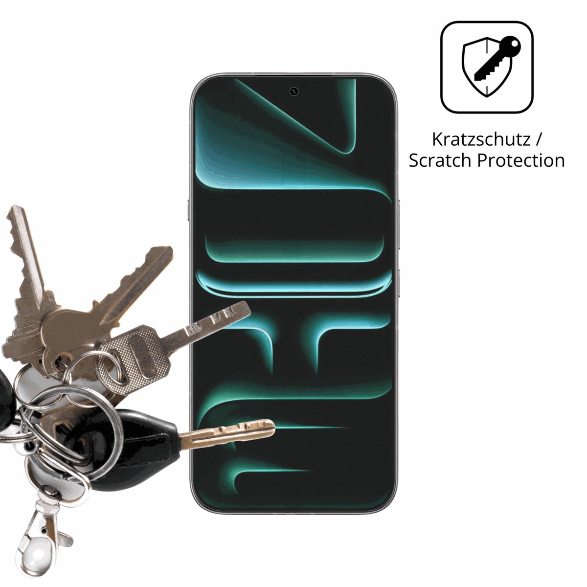Schutz gegen Kratzer auf dem Infinix Note 60 Glas durch Schlüssel oder Ähnliches