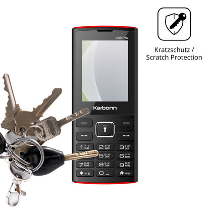 Schutz gegen Kratzer auf dem Karbonn K99 Pro Glas durch Schlüssel oder Ähnliches