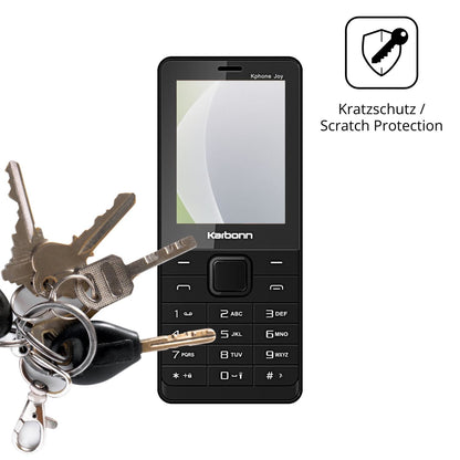 Schutz gegen Kratzer auf dem Karbonn Kphone Joy Glas durch Schlüssel oder Ähnliches