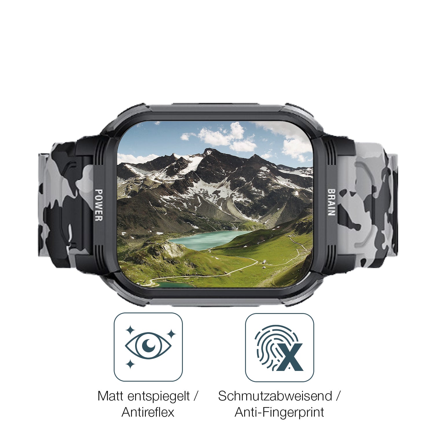 Schutz gegen Kratzer auf dem LEMFO Y10 Smartwatch Glas durch Schlüssel oder Ähnliches
