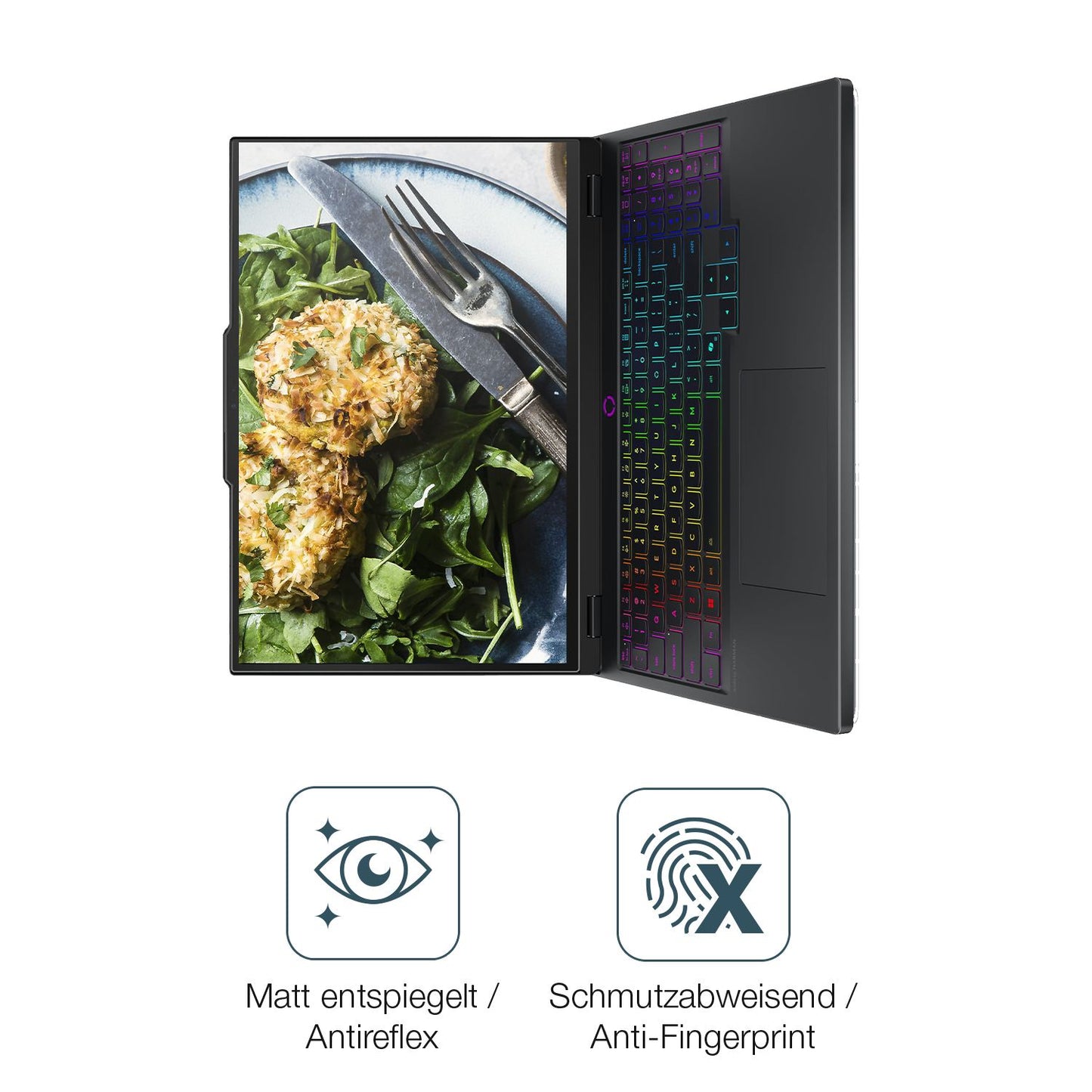 9H Hartbeschichtete, flexible Folie passend zugeschnitten für Lenovo Legion 5 15IRX10
