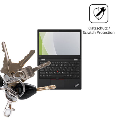 Schutz gegen Kratzer auf dem Lenovo Thinkpad L380 Yoga Glas durch Schlüssel oder Ähnliches