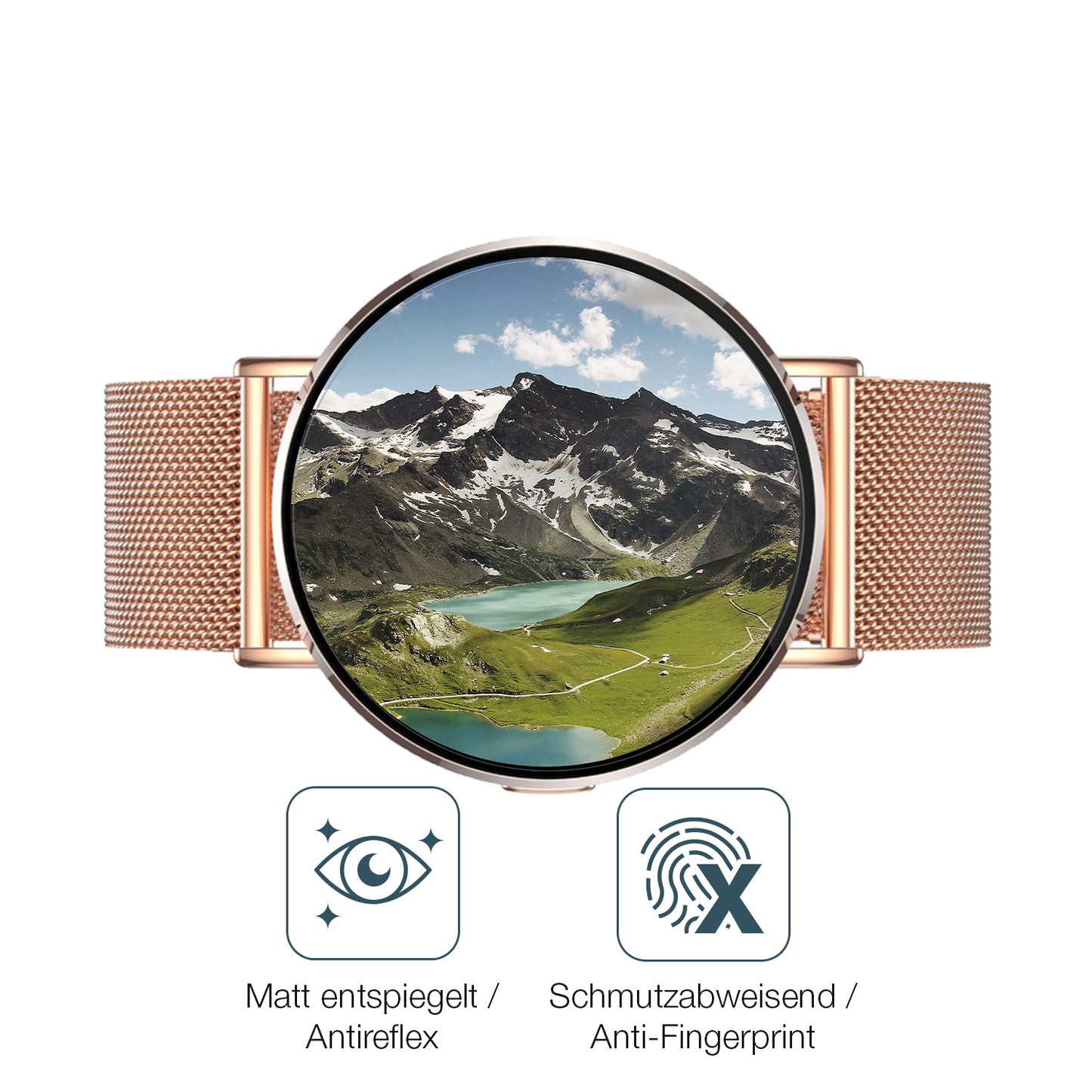 9H Hartbeschichtete, flexible Folie passend zugeschnitten für Levowatch Eve 1.3 Zoll