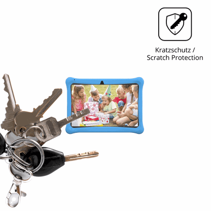 Schutz gegen Kratzer auf dem Menghu Kids Tablet 10.1 Glas durch Schlüssel oder Ähnliches