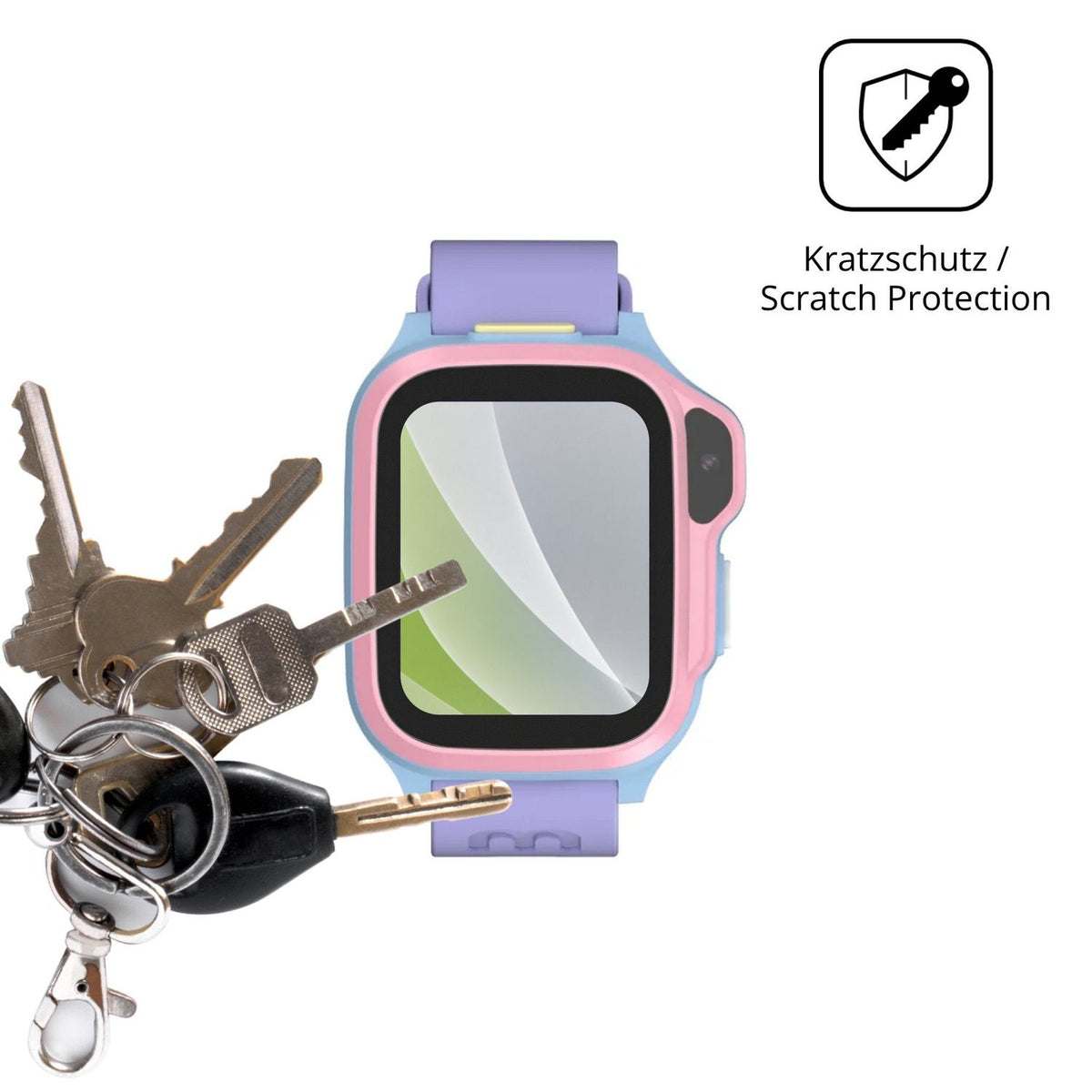 Schutz gegen Kratzer auf dem Myfirst Fone S4 Glas durch Schlüssel oder Ähnliches
