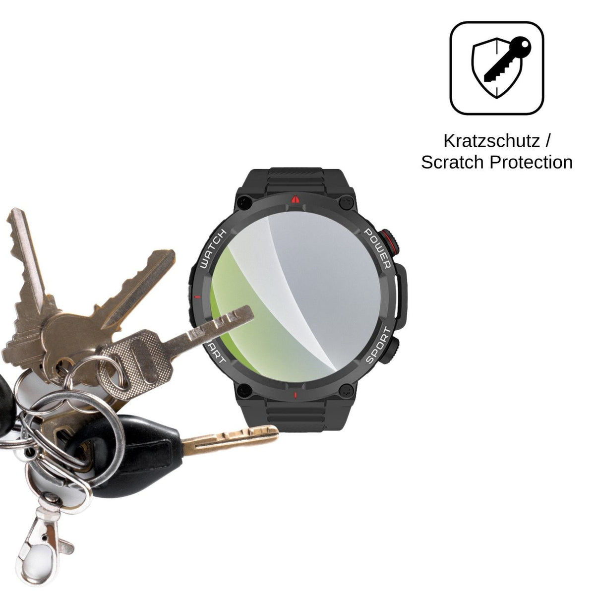 6x Screen Protector for Neow W-Watch 1.39 Protection Anti Glare dipos